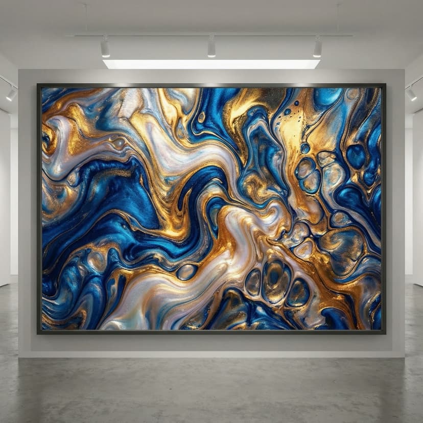 Абстрактное фото, сгенерированное Nano Banana Pro по текстовому описанию