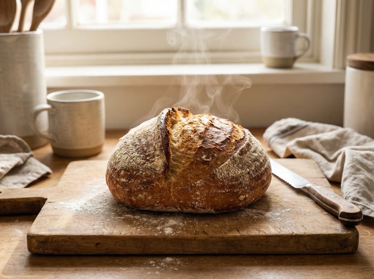 Фуд-фотография хлеба, сгенерированная Nano Banana Pro