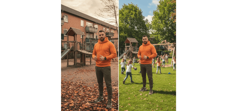 Замена фона нейросетью — пример до/после