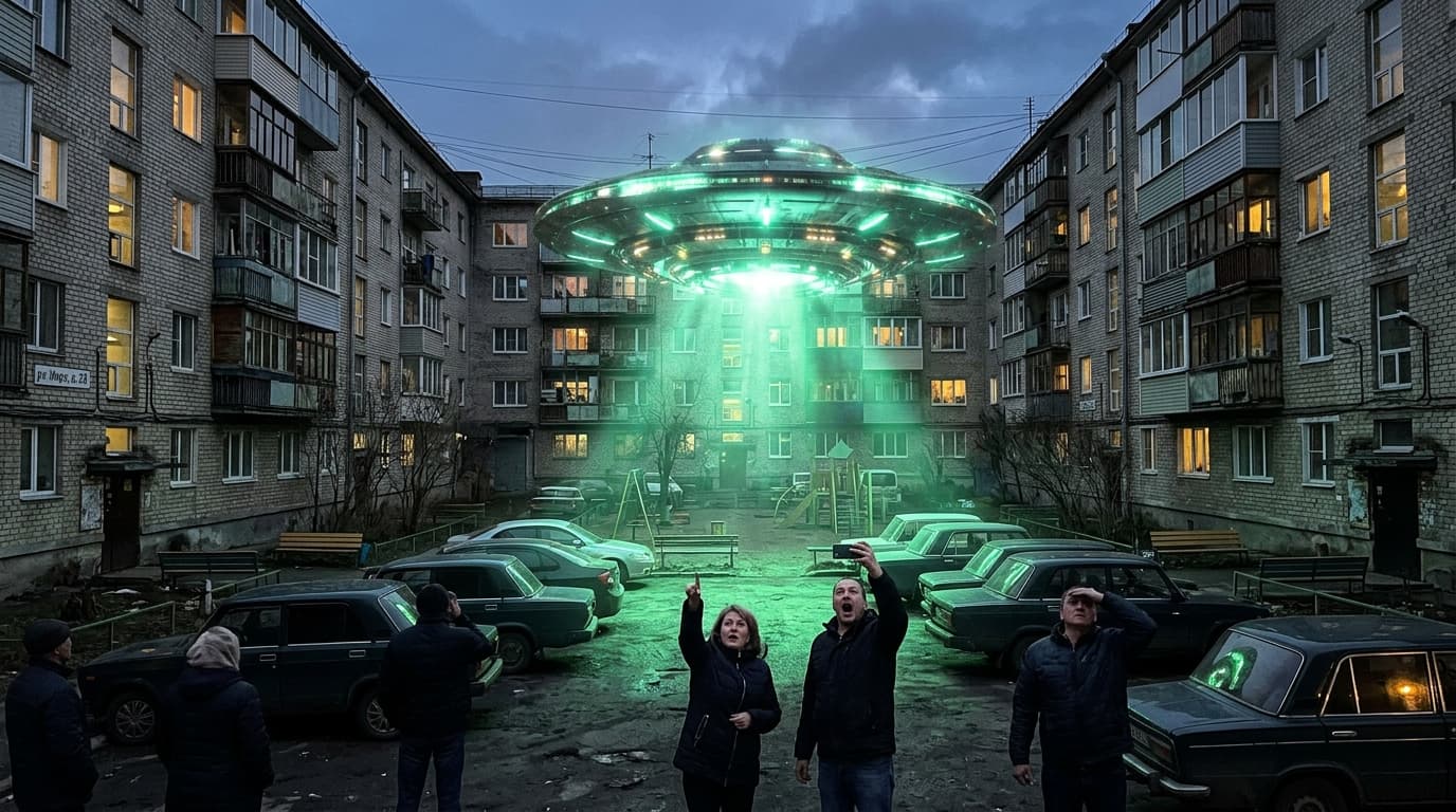 НЛО во дворе