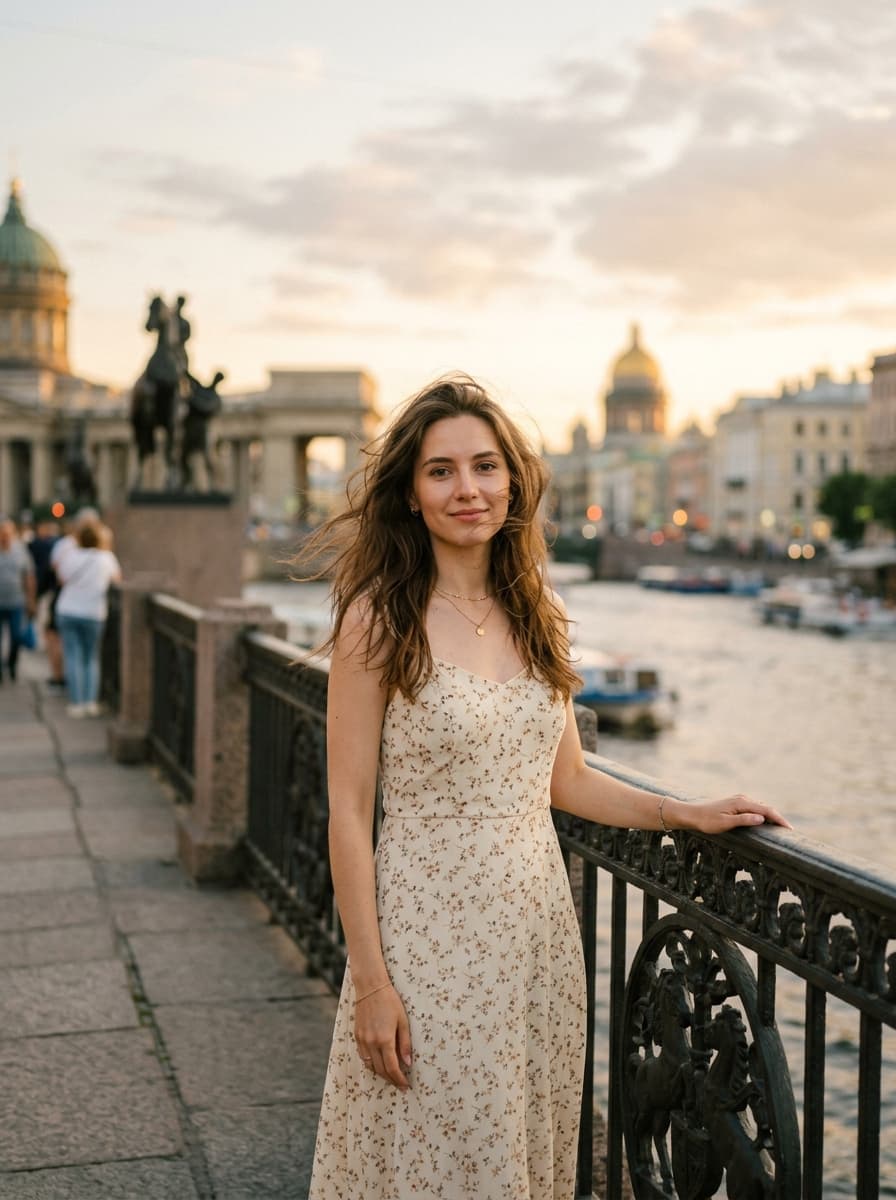 Редакционный портрет со вспышкой