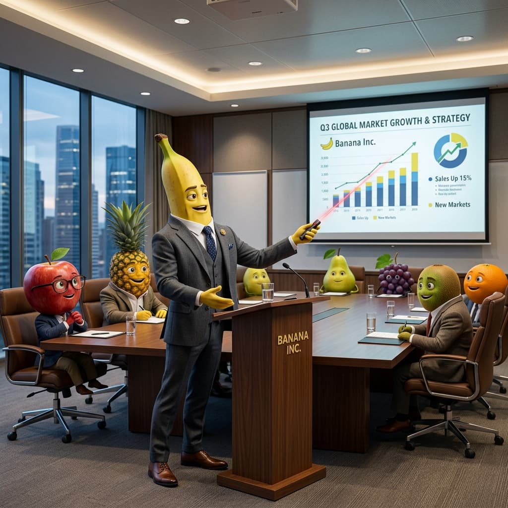 Банан в костюме